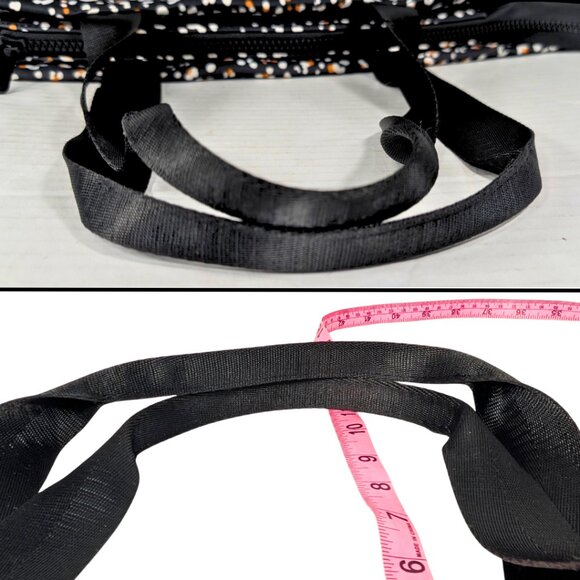 Shade & Shore XL Black Leopard Cheetah Print Neoprene Zip Beach Pool Tote Bag - Picture 6 of 8